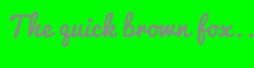 Image with Font Color 8C8989 and Background Color 00FF00